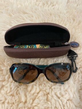 Maui Jim CLOUD BREAK Sunglasses Tortoise With Peacock Blue